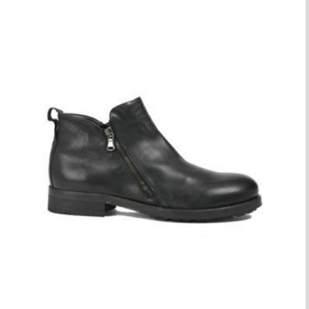Scarpe Beatles Pawelk's con zip laterale Nero